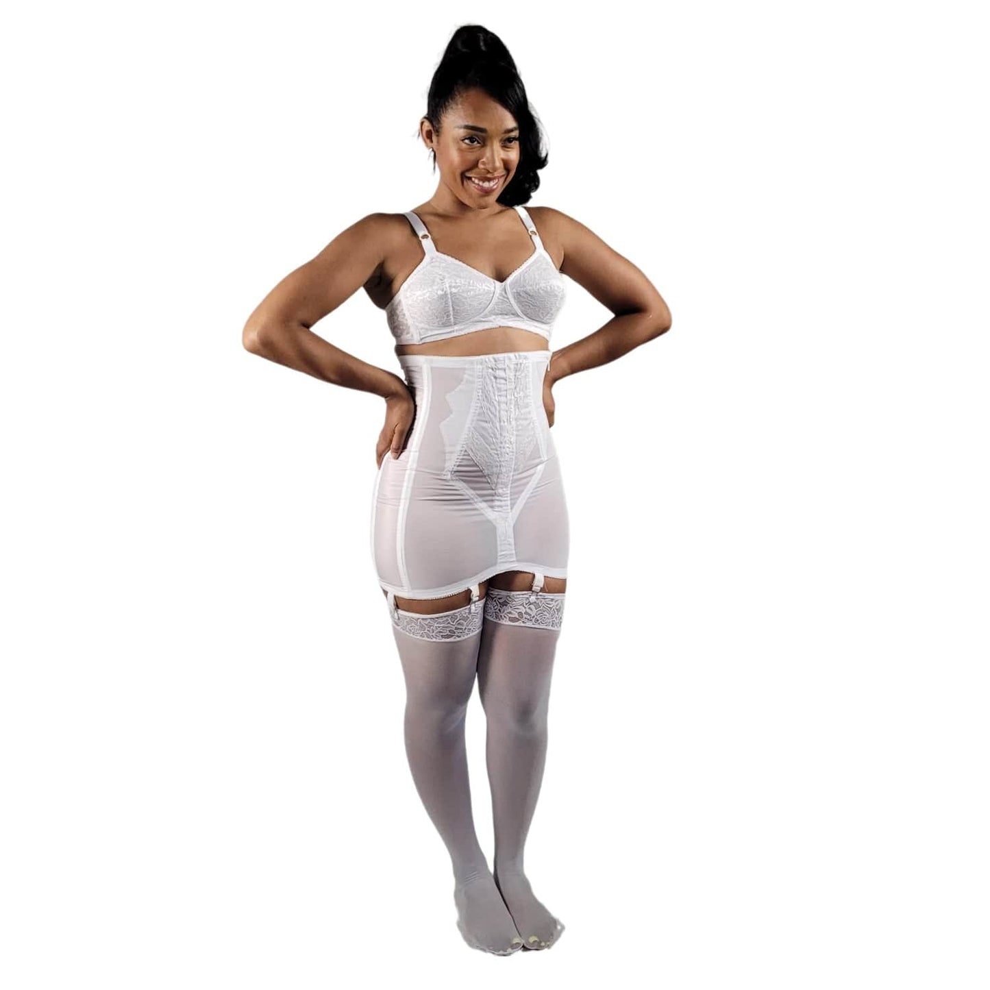 Style 1294 | Open Bottom Girdle Extra Firm Shaping | Zipper + Hook Closure | Sizes M–8X