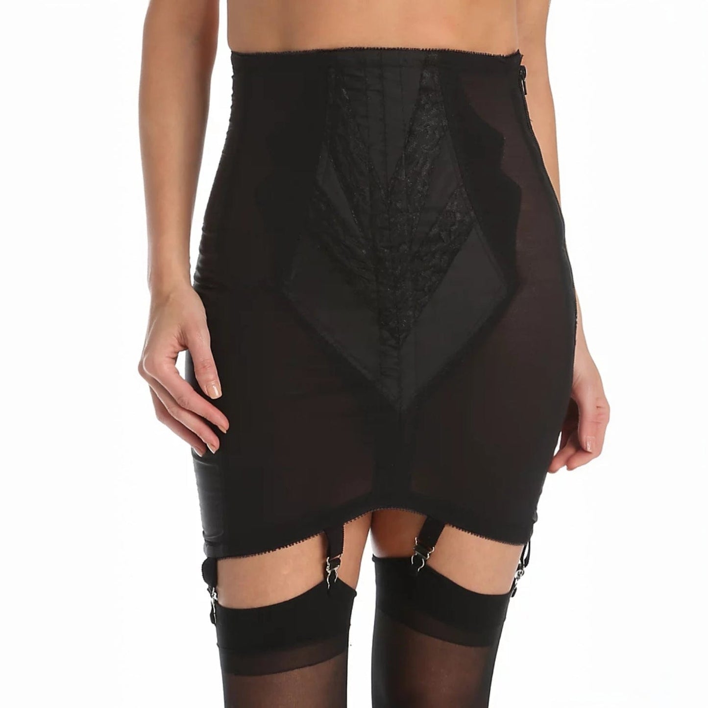 Style 1294 | Open Bottom Girdle Extra Firm Shaping | Zipper + Hook Closure | Sizes M–8X