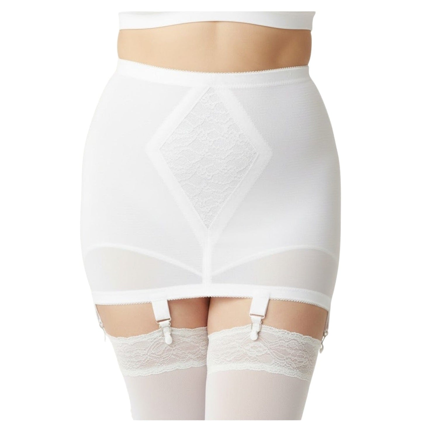 Style 1365 | Waistline Open Bottom Girdle | Memory Compression Fabric | Medium Shaping