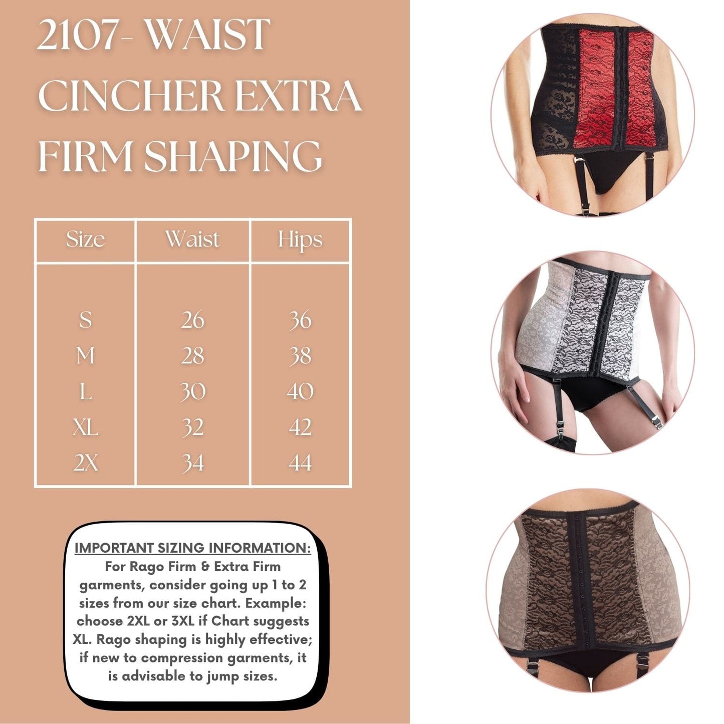 Style 2107 | Waist Trainer / Cincher Extra Firm Shaping