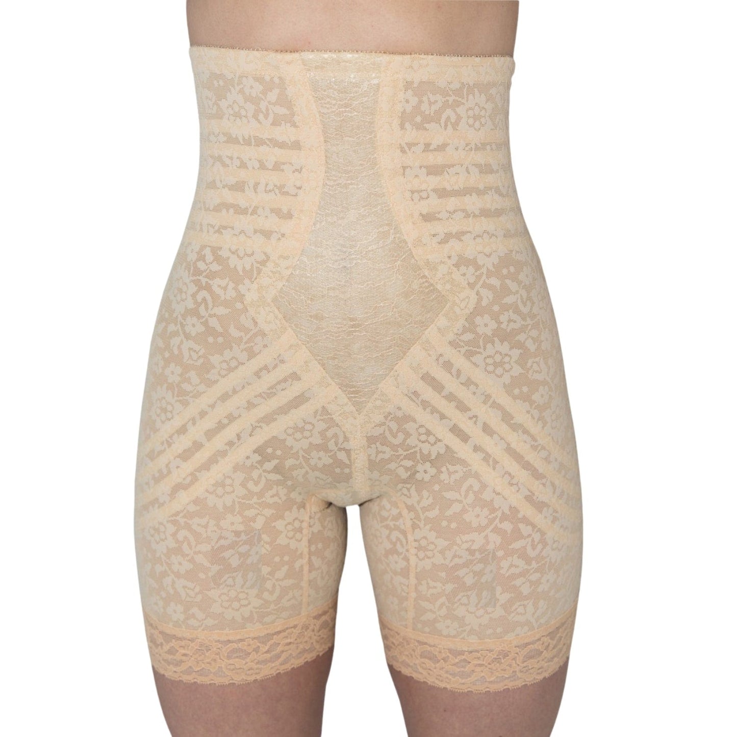Style 6207 | No Roll High Waist Lace Thigh Slimmer with Extra Firm Support