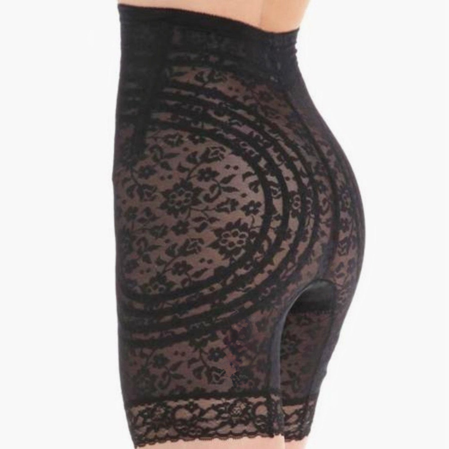 Style 6207 | No Roll High Waist Lace Thigh Slimmer with Extra Firm Support