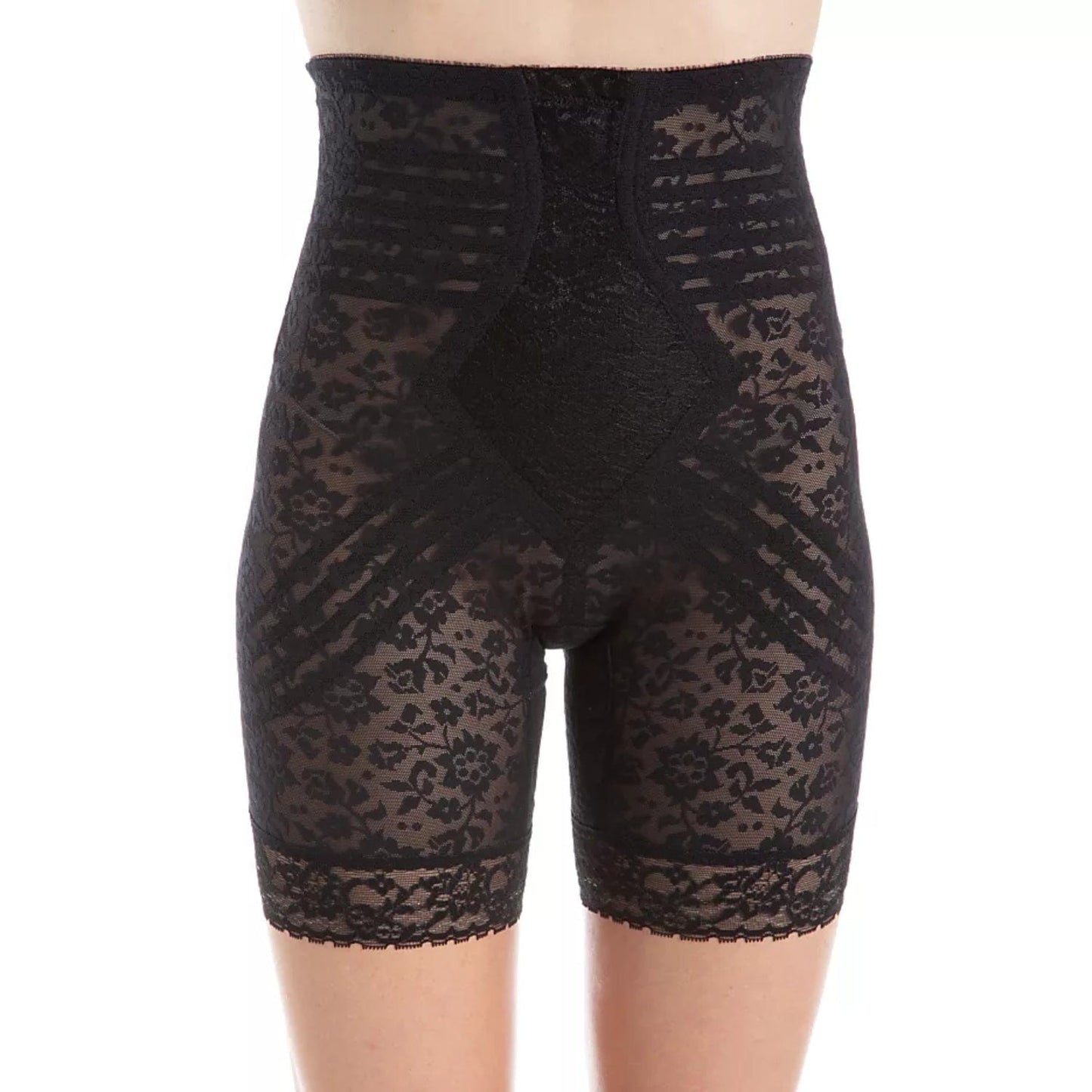 Style 6207 | No Roll High Waist Lace Thigh Slimmer with Extra Firm Support