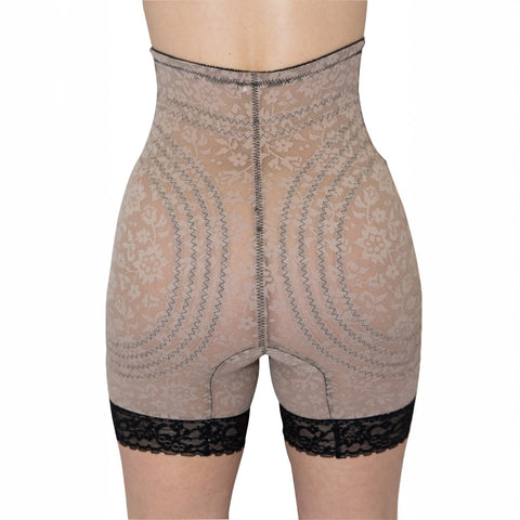 Style 6207 |  No Roll High Waist Lace Thigh Slimmer with Extra Firm Support