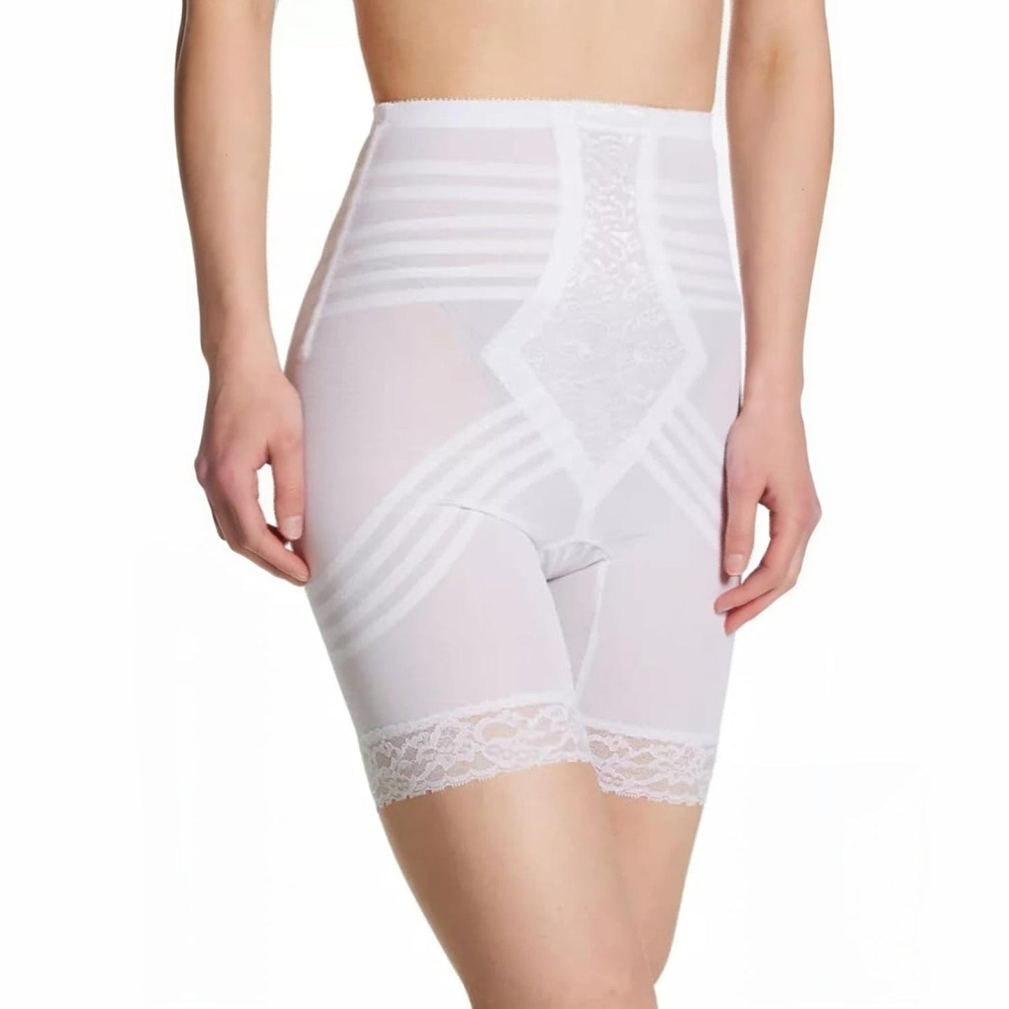 Style 6209 | Breathable High Waist Thigh Slimmer | No Roll Power Mesh Hourglass Shaper | Firm to Extra Firm Support