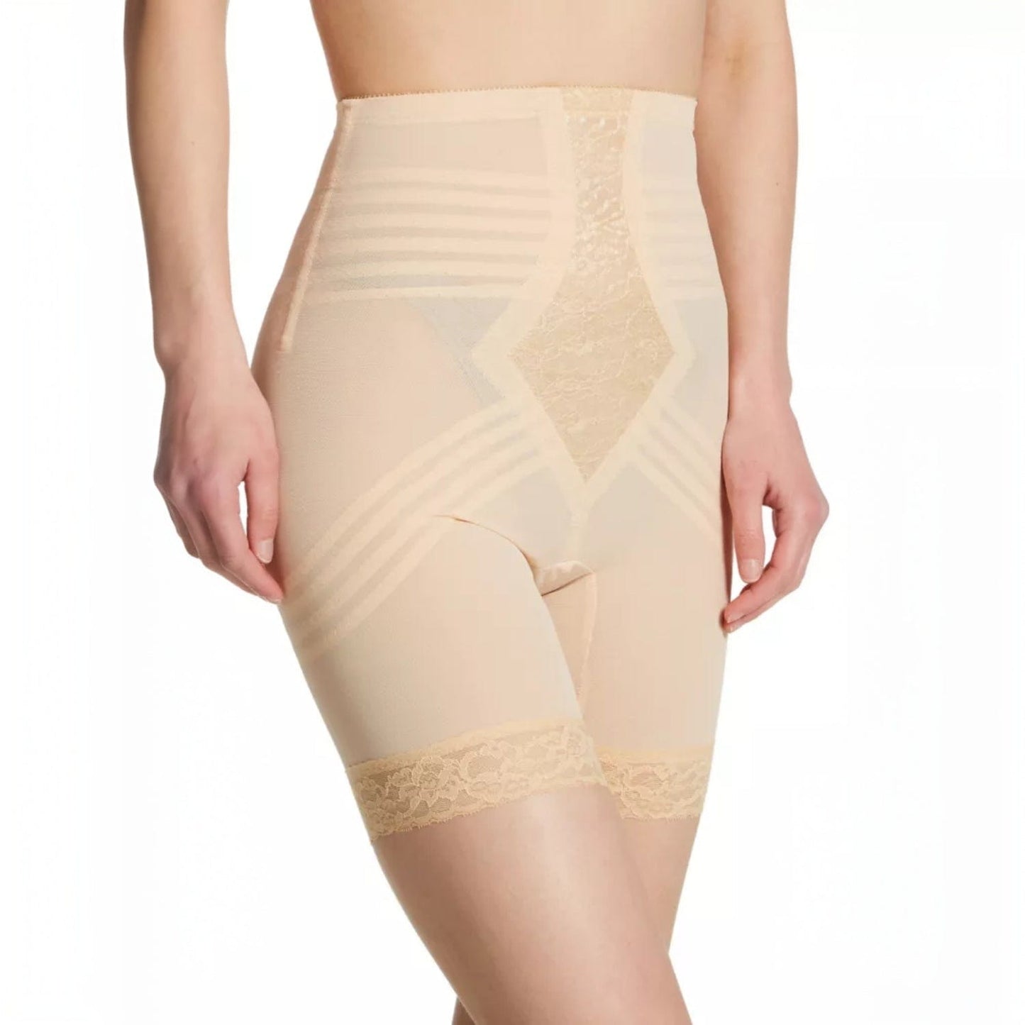 Style 6209 | Breathable High Waist Thigh Slimmer | No Roll Power Mesh Hourglass Shaper | Firm to Extra Firm Support