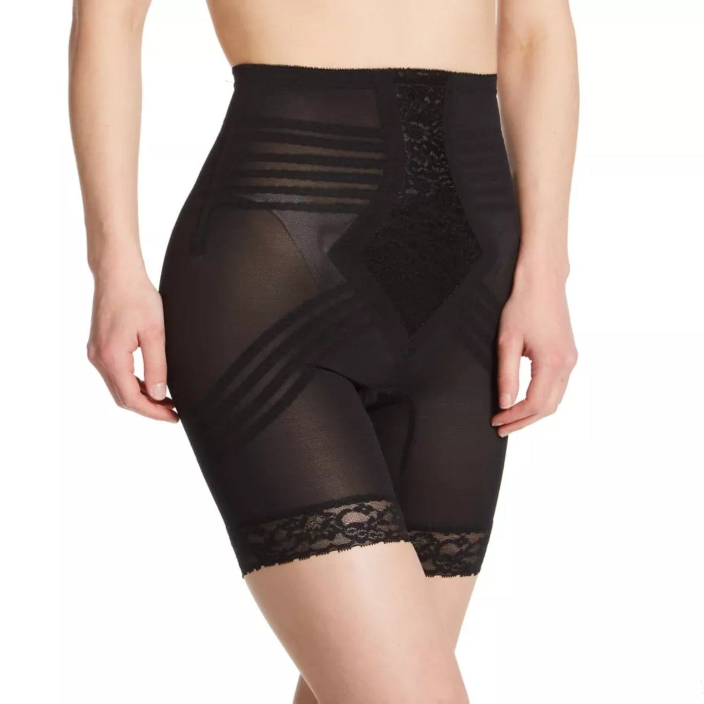 Style 6209 | Breathable High Waist Thigh Slimmer | No Roll Power Mesh Hourglass Shaper | Firm to Extra Firm Support
