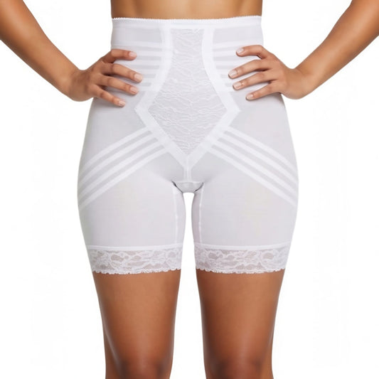 Style 6209 | Breathable High Waist Thigh Slimmer | No Roll Power Mesh Hourglass Shaper | Firm to Extra Firm Support