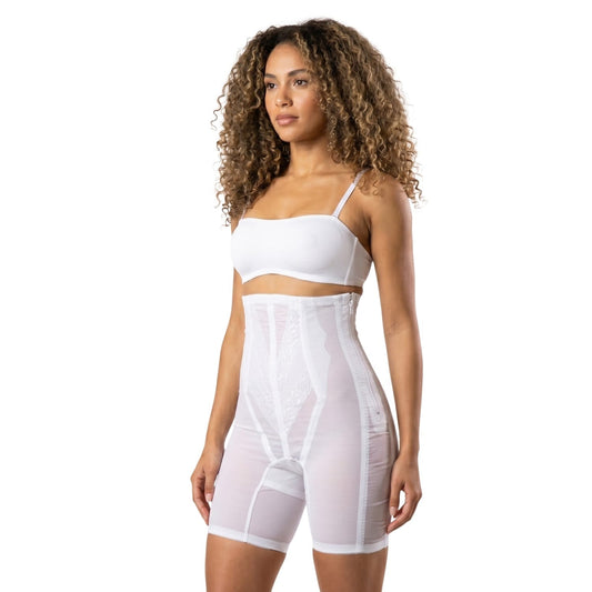 Style 6210 | High Waist Long Leg Shaper with Side Zipper | Extra Firm Control