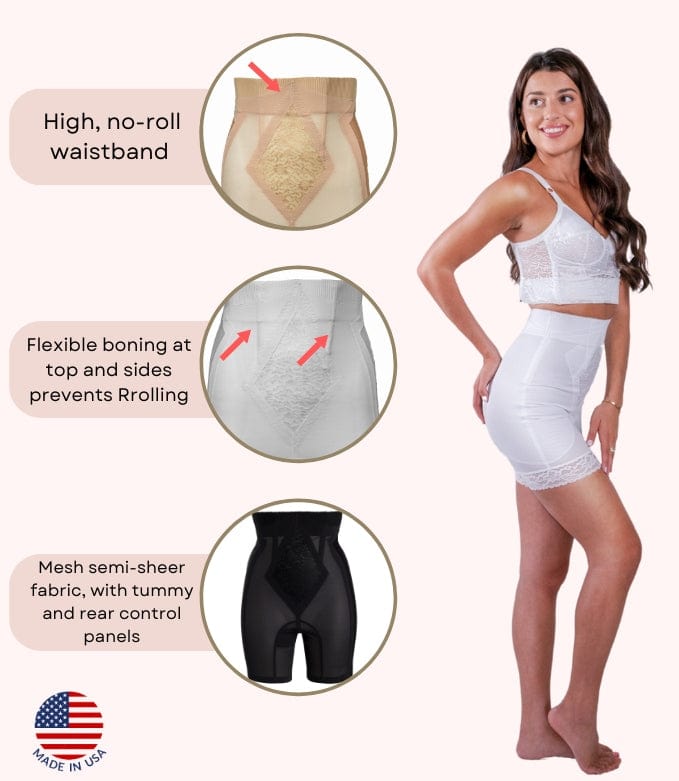 Style 696 | High Waist Non-Stretch Girdle | No Give Extra Firm Control