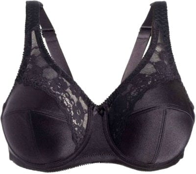 Style 7104 | Brand Full Figure Underwire Bra - Black