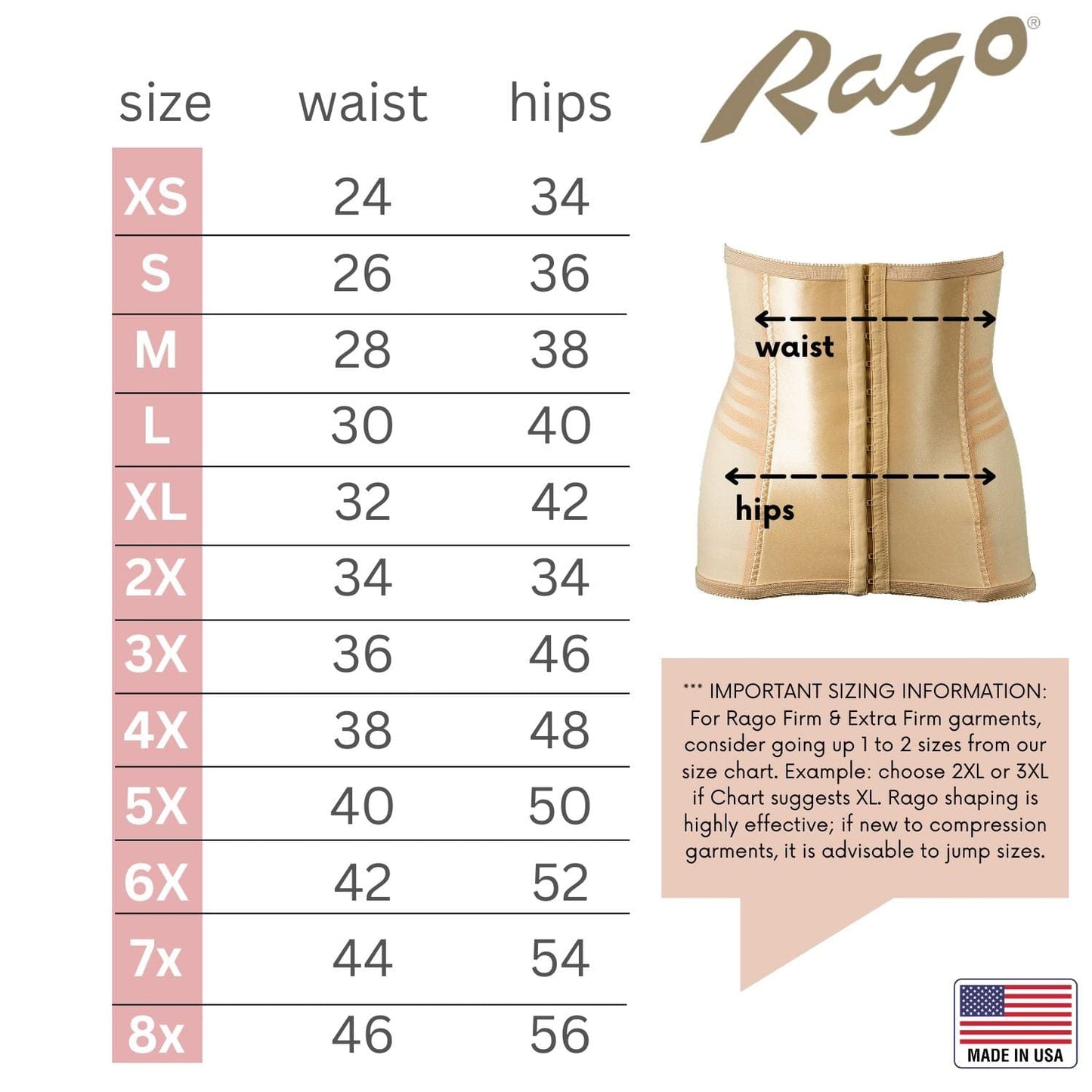 Style 821 | Shapette Powermesh Satin Panel Waist Cincher