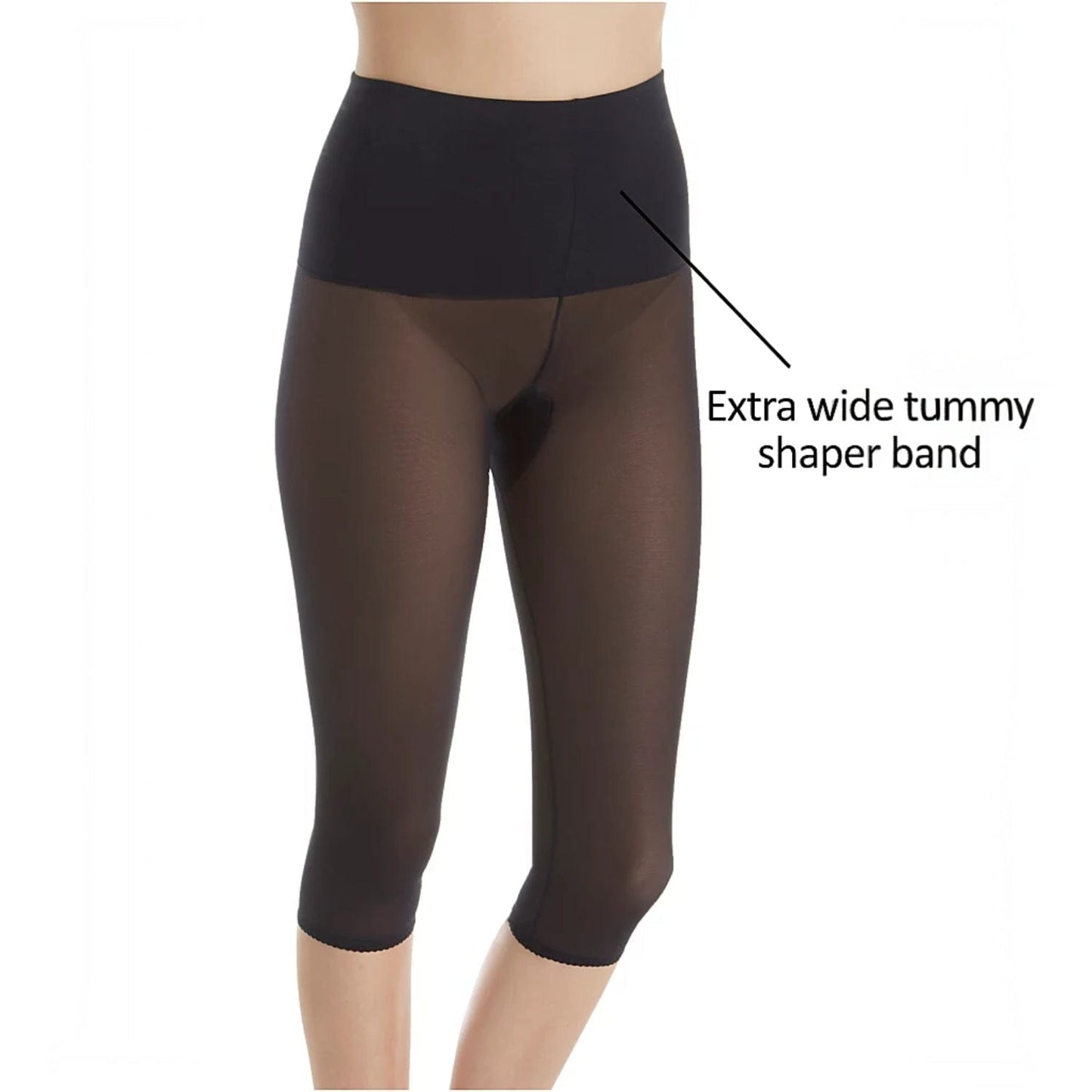 Style 9240 | Shaping Wide Band Capri Pant Liner | Light to Moderate Shaping