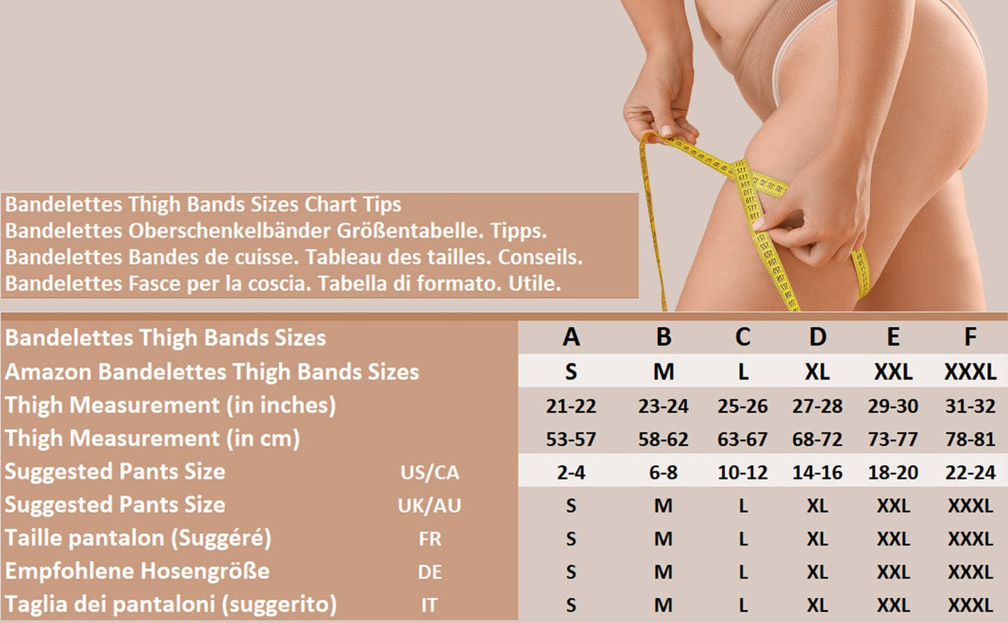 Dolce Thigh Bands by Bandelettes® | Red