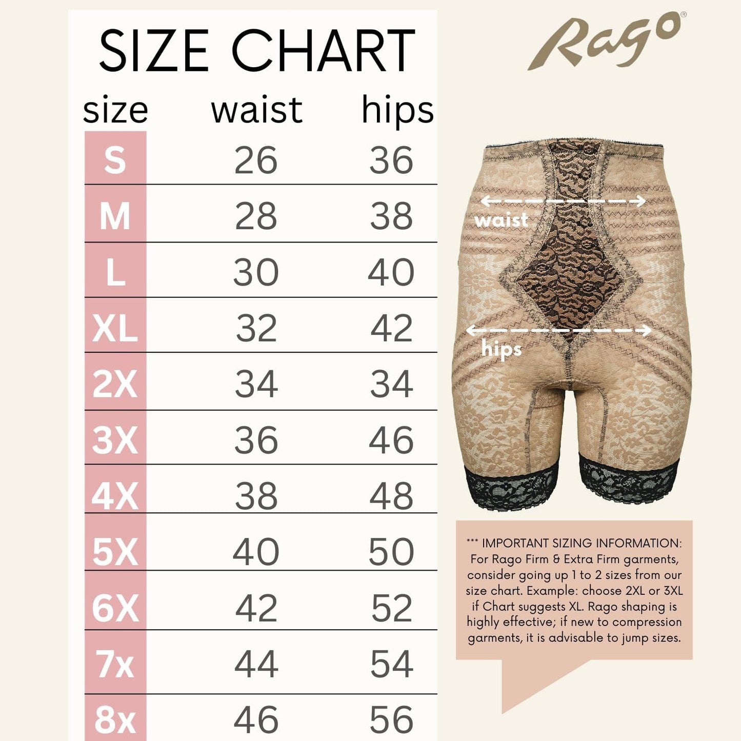 Style 6207 | No Roll High Waist Lace Thigh Slimmer with Extra Firm Support