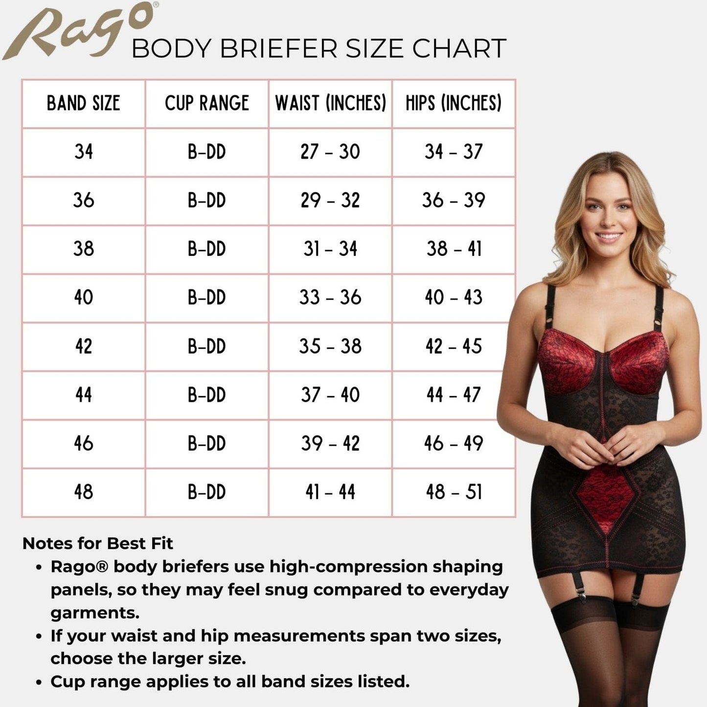 Style 9357 | Body Briefer Extra Firm Shaping - Red/Black