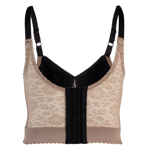 Style 2202 | *Mocha Black* - Longline Wireless Expandable Cup Bra