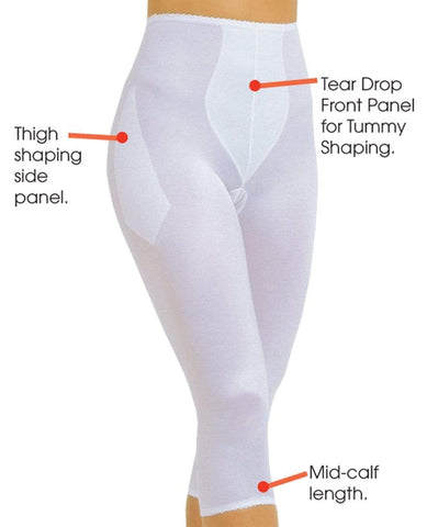 Style 920 | Capri Pant Liner Light Shaping | Satin 4-Way Stretch