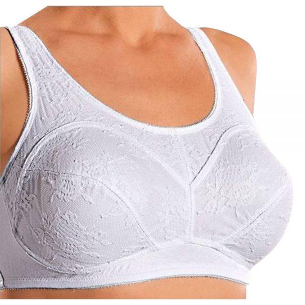 Cortland Shapewear Long Line Back Support Wire Free Blush Bra Band 48 Cup D