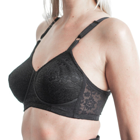 Style 2101 | Expandable Cup Wireless Shaper Bra - Black
