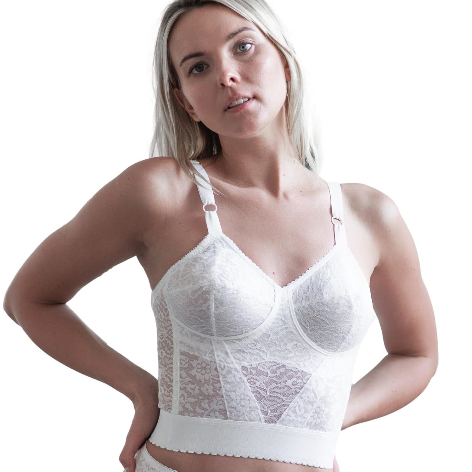 Rago 2202 Expandable Cup Longline Bra Shapewear - Firm
