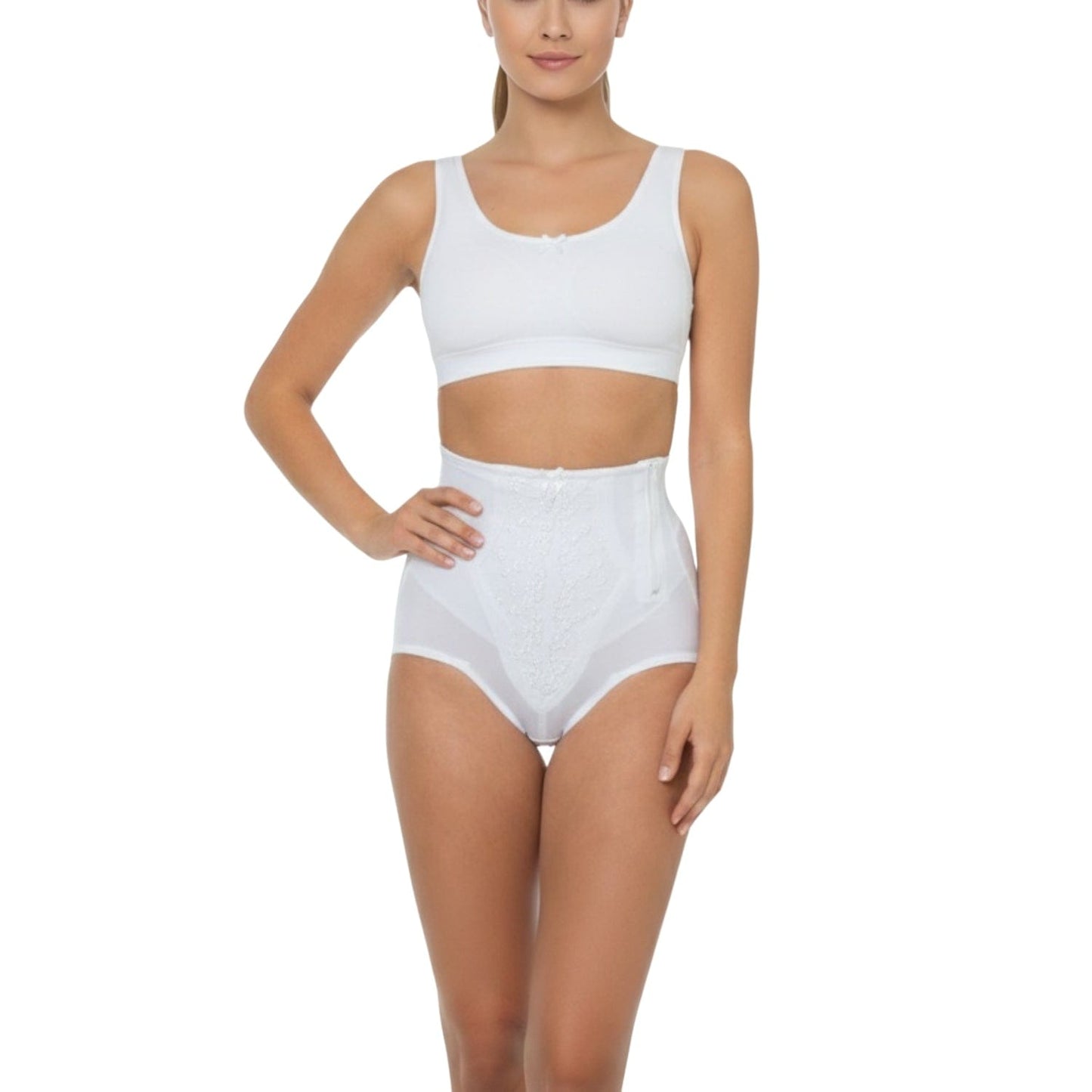 Style 4085 | High Waist Brief (Side Zipper)