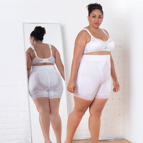 Style 6206 | High Waist Medium Control Thigh Slimmer | Memory Compression Fabric