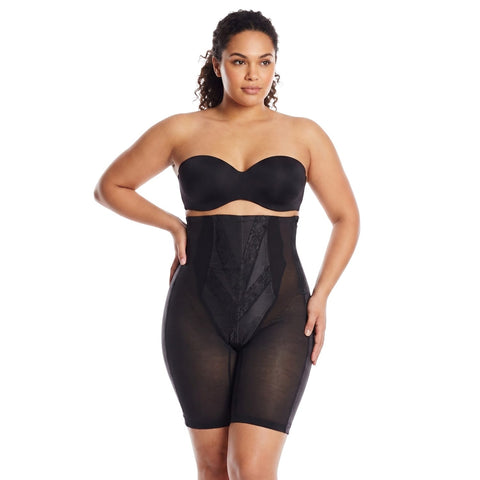 Style 6210 | High Waist Long Leg Shaper with Side Zipper |  Extra Firm Control