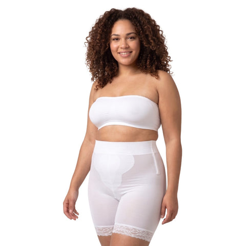 Style 6226 | High Waist Thigh Slimmer with Tulip Front Panel | Memory Compression Fabric | Medium Support
