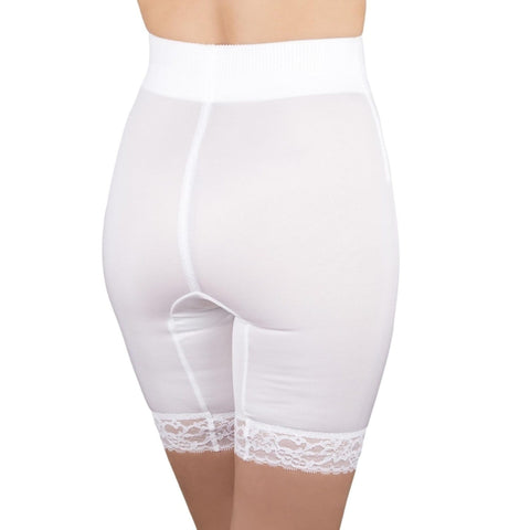 Style 6226 | High Waist Thigh Slimmer with Tulip Front Panel | Memory Compression Fabric | Medium Support