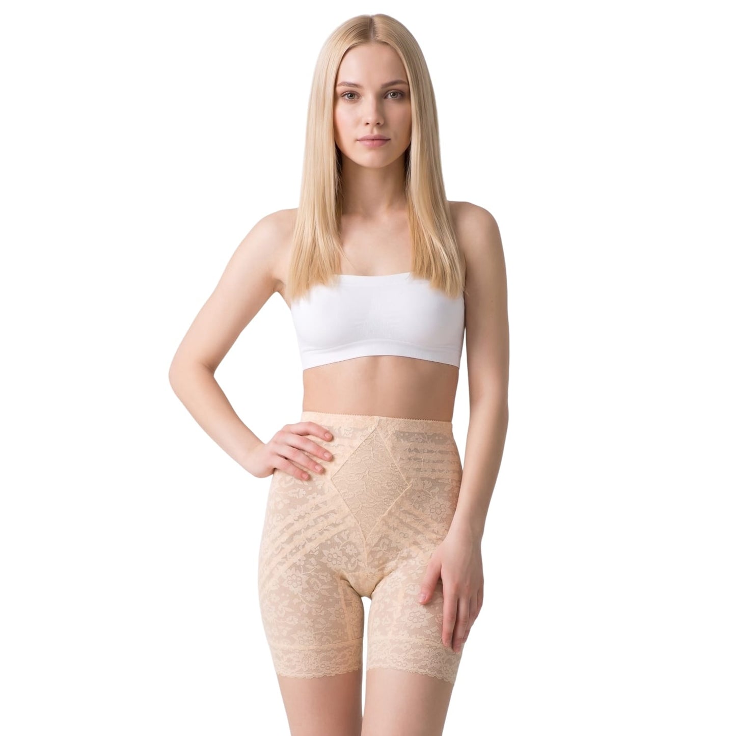 Style 6797 | Waistline Lace Thigh Slimmer | Firm to Extra Firm Support