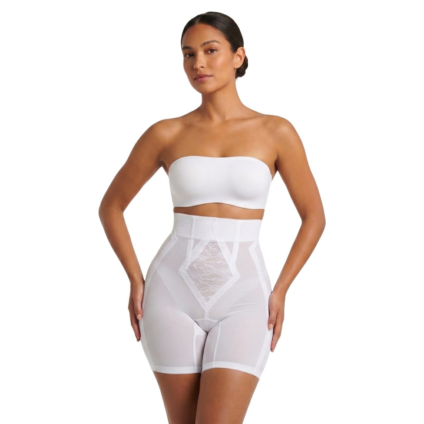 Rago High Waist Leg Shaper Extra Firm Shaping Beige / 4X/38
