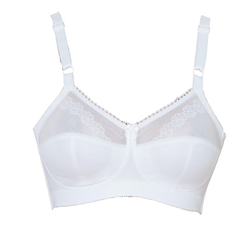 Style 7204 | Embroidered Soft Cup - White