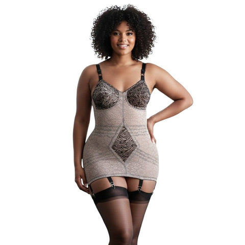 Style 9357 | Body Briefer Extra Firm Shaping  - Mocha/Black