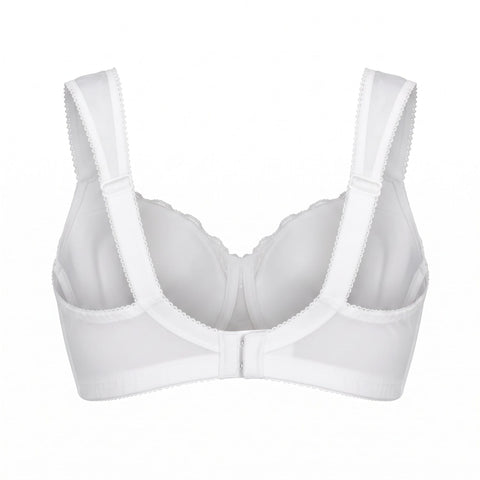 Style 7218 | Lace Wireless Bra - White