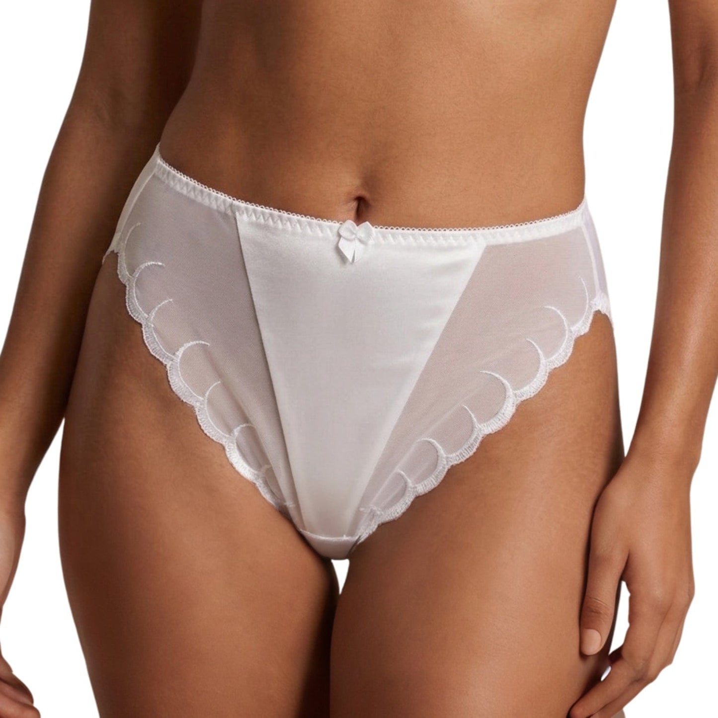 Scalloped High Cut Panty