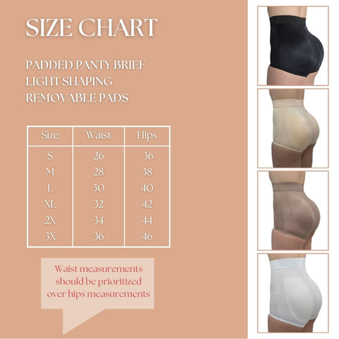 High Waist Padded Panty Light Control | Style 915