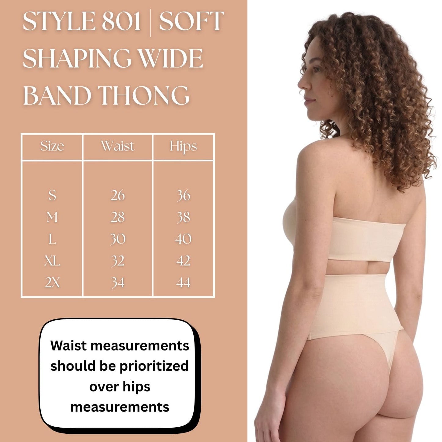 Style 801 | Soft Shaping Wide Band Thong