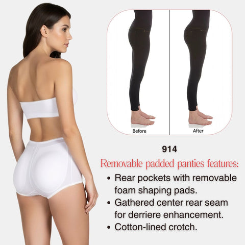Padded Panty Brief Light Shaping (Removable Pads) | Style 914