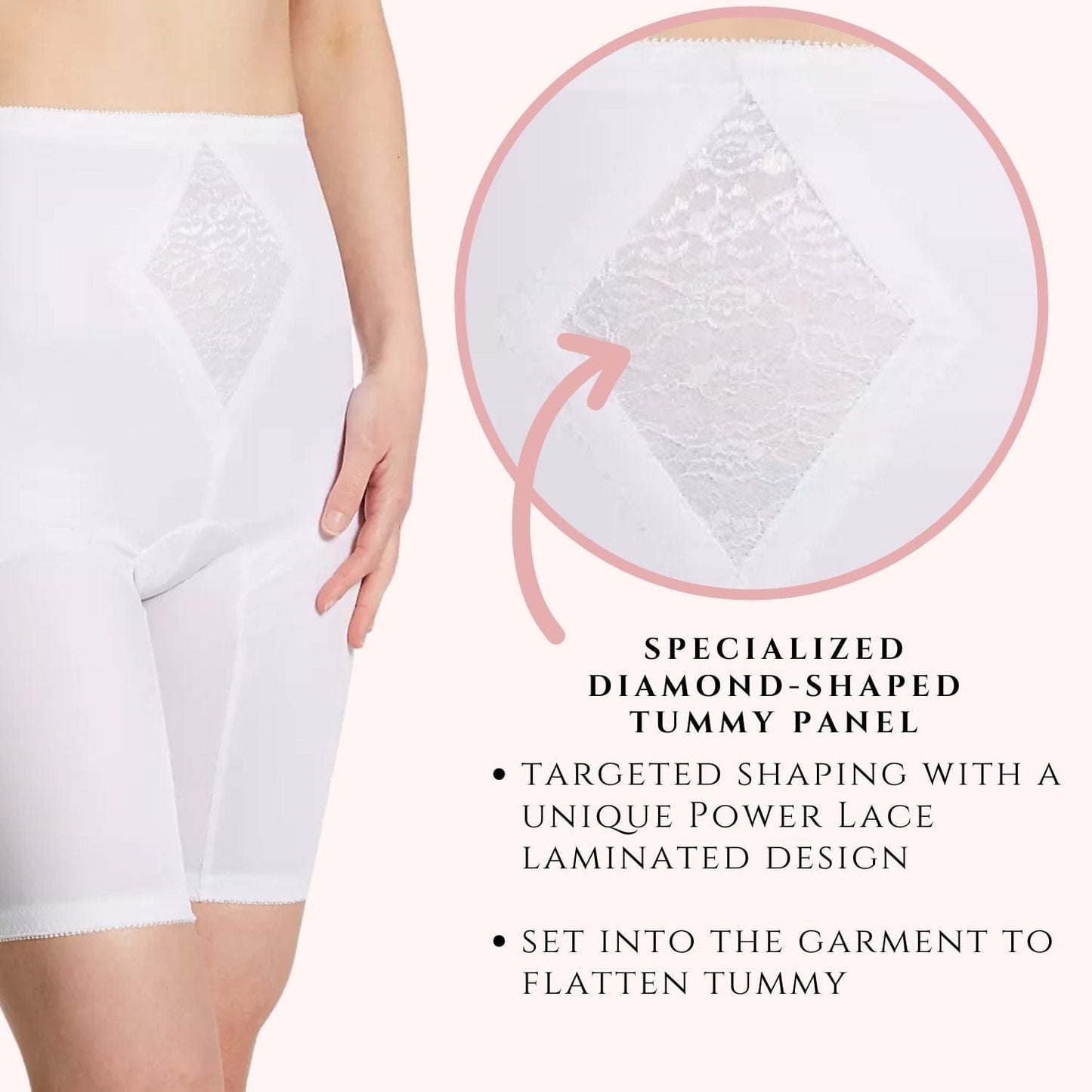 Style 6205 | Waistline Thigh Slimmer | Medium Support | Tummy Control