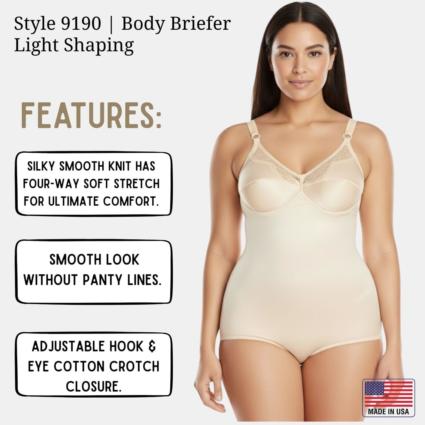 Style 9190 | Wireless Body Briefer Light Shaping