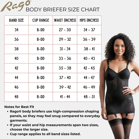 Style 9357 | Body Briefer Extra Firm Shaping  - Black