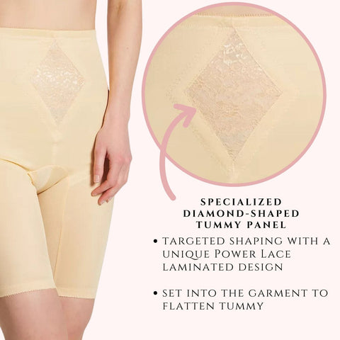 Style 6205 | Waistline Thigh Slimmer | Medium Support | Tummy Control