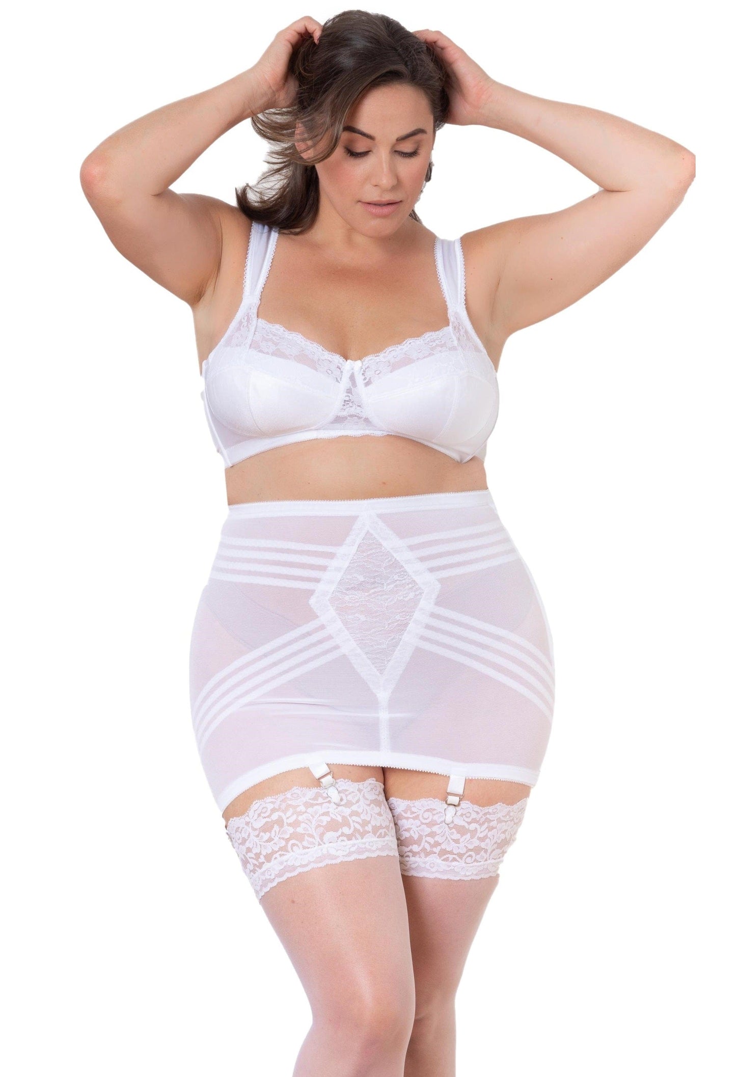 Retro Style Roll-On Girdle in Red or White