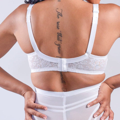 Style 2101 | Expandable Cup Wireless Shaper Bra - White