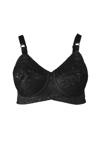 Style 2101 | Expandable Cup Wireless Shaper Bra - Black