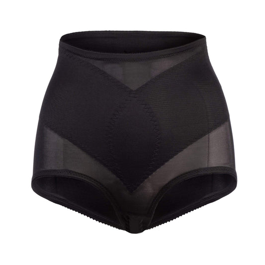 Women's Rago 910X Plus Light Control Smoothing Brief Panty (Black 4X) 