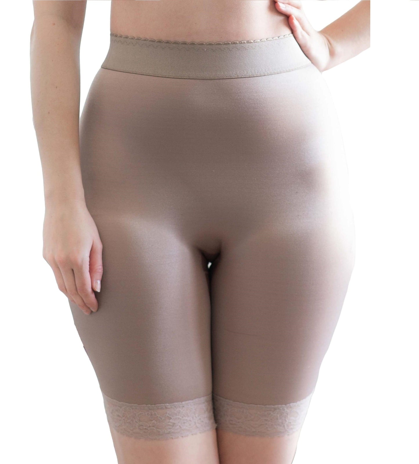 Rago Women's Capri Pant Liner - Shaper, Beige, Small (26) at  Women's  Clothing store: Thigh Shapewear