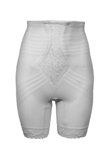 Women's Rago 6228 High Waist Long Leg Shaper with Side Zipper (White 2X)