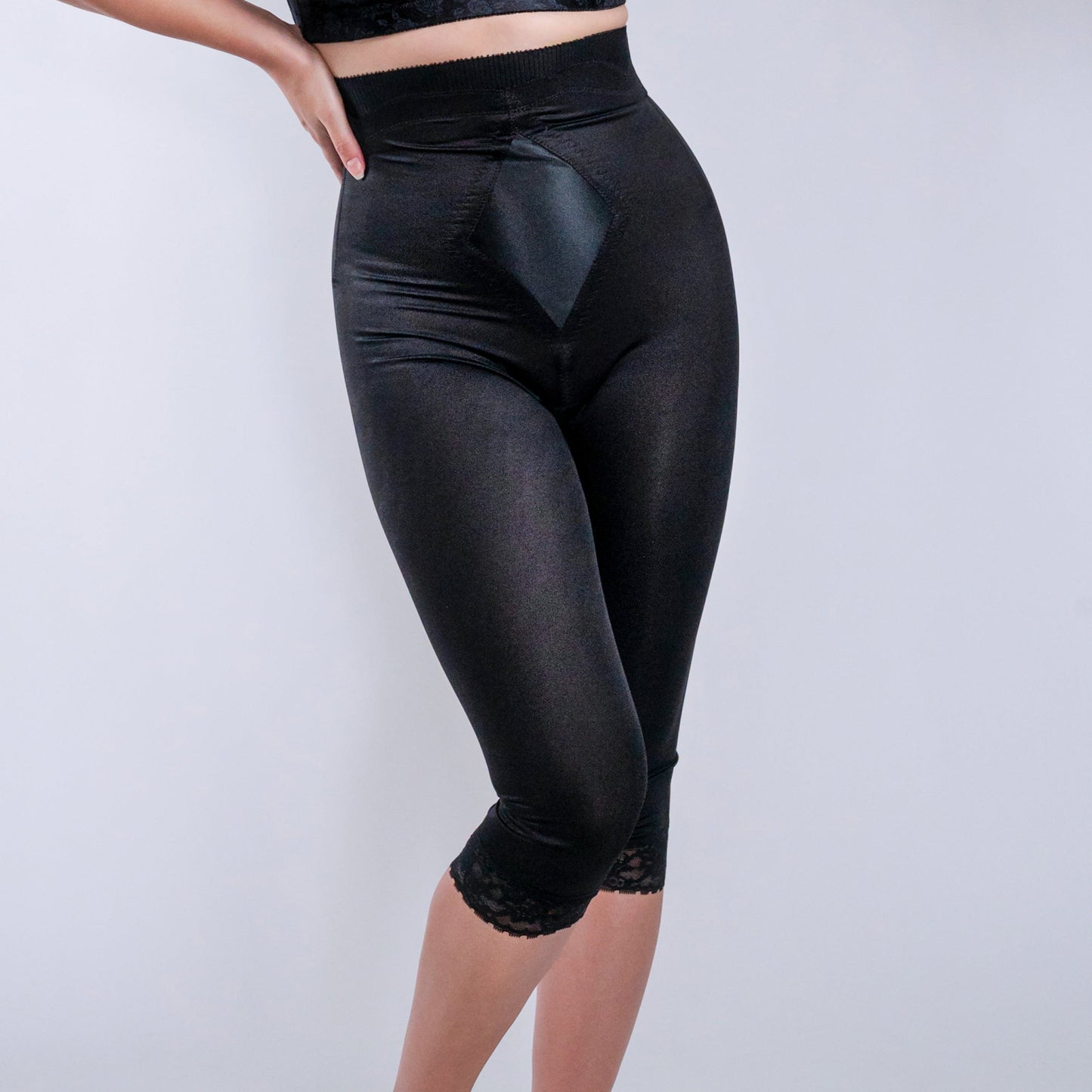 Rago Women's Capri Pant Liner - Shaper, Black, Medium (28) at   Women's Clothing store: Thigh Shapewear